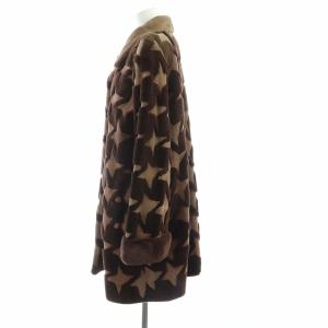 SAGA MINK 金サガロイヤル Labrador ファーコート シェアード カラーミンク F ブラウン