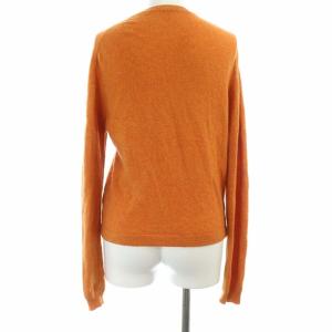 HERMES マルジェラ期 アンサンブルニット ノースリーブ カットソー セリエ カシミヤ100％ S オレンジ