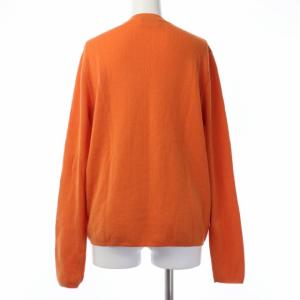 HERMES リブニット イタリア製 XS オレンジ