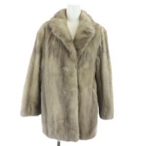 金サガ サファイアミンク ファーコート ハーフ 9 グレー