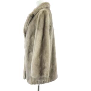 SAGA MINK 金サガ サファイアミンク ファーコート ハーフ 9 グレー