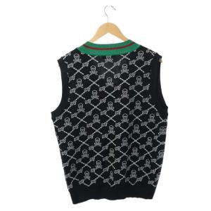 MARK&LONA ベスト プルオーバー Vネック ニット 48 ブラック