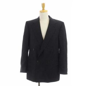 VERSACE スーツ セットアップ 上下 テーラードジャケット ダブル パンツ 48R ブラック レッド