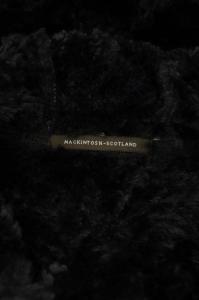 MACKINTOSH キルティングコート ロング 裏ボア フード付き 36 ブラック