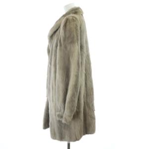 SAGA MINK ROYAL 金サガ 毛皮 ファーコート ロング シルバーミンク グレー
