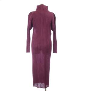 PLEATS PLEASE ISSEY MIYAKE ISSEY MIYAKE ワンピース ハイネック 3 パープル