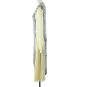 sacai 20年製 Wool Knit Dress シアー 1 グレー