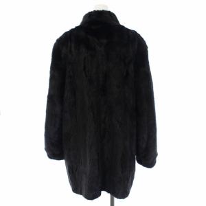 SAGA MINK 銀サガ 毛皮コート ミンクファー ハーフ 15 ダークブラウン