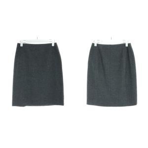 JIL SANDER スーツ セットアップ テーラードジャケット タイトスカート ひざ丈 ウール 34 グレー