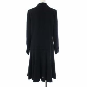 GIVENCHY NOUVELLE BOUTIQUE ヴィンテージ 長袖 シャツワンピース ブラックフォーマル ロング ウール プルオーバー