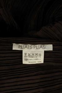 PLEATS PLEASE ISSEY MIYAKE イッセイミヤケ ショール ストール プリーツ ブラウン
