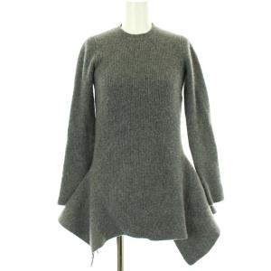 ウールニットチュニック グレー