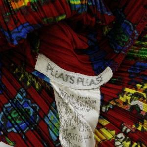 PLEATS PLEASE ISSEY MIYAKE ISSEY MIYAKE ブラウス プリーツ 3 レッド