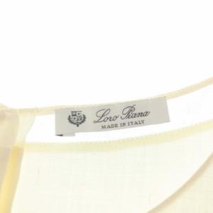 Loro Piana ノースリーブカットソー 38 アイボリー