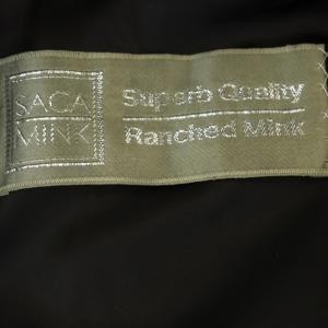 SAGA MINK 銀サガ ミンク ハーフ ファーコート アウター 毛皮 15 ダークブラウン