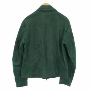 EMPORIO ARMANI ライダース パンチング L グリーン