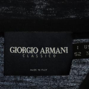 GIORGIO ARMANI ハイネックハーフボタンニットセーター ネイビー