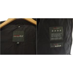 DUVETICA Polluce ダウンジャケット ミドル丈 リブニット フード 48 カーキ ブラウン