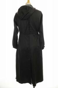 Ron Herman スプリングコート アウター ロング フード ドロスト XS 黒 ブラック