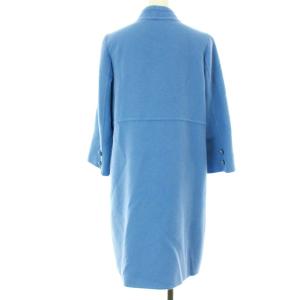 Ermanno Scervino スタンドカラーコート ダブル アルパカ 42 ブルー