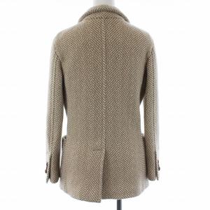 Loro Piana 3Bニットテーラードジャケット くるみボタン ベビーカシミヤ イタリア製 36 ベージュ