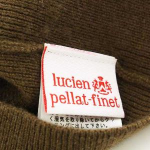 lucien pellat finet ニット帽 帽子 ビーニー スカル 刺繍 カシミヤ ブラウン