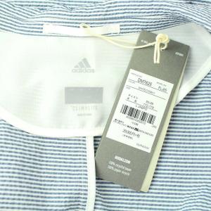 adidas 18SS テーラードジャケット シアサッカー ストライプ L ネイビー ホワイト