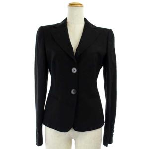 EMPORIO ARMANI セットアップ スーツ テーラードジャケット 2B パンツ 38 ブラック