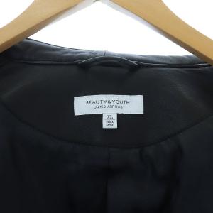 BEAUTY&YOUTH UNITED ARROWS シープスキンレザージャケット ブラック