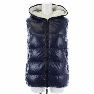 FEBE ダウンベスト ナイロン 42 ネイビー