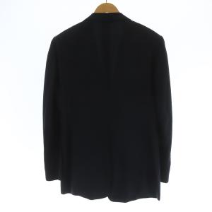 GIORGIO ARMANI セットアップ ジャケット パンツ ストライプ シルク混 52 ネイビー