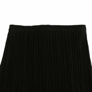 PLEATS PLEASE ISSEY MIYAKE イッセイミヤケ プリーツスカート フリル ライン 5 ブラック グレー