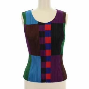 ISSEY MIYAKE ブラウス プルオーバー プリーツ 3 マルチカラー