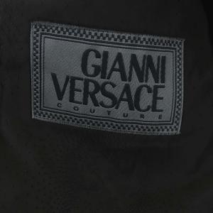 GIANNI VERSACE テーラードジャケット シングル 3B 総裏地 メデューサ ブラック