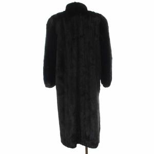 SAGA MINK FURDI 金サガ シェアードミンクコート F 黒