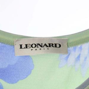 LEONARD ワンピース 花柄 42 グリーン