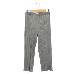 プリーツクロップドパンツ 2 グレー