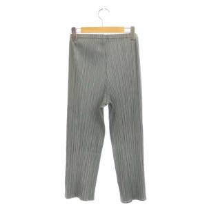 PLEATS PLEASE ISSEY MIYAKE プリーツクロップドパンツ 2 グレー