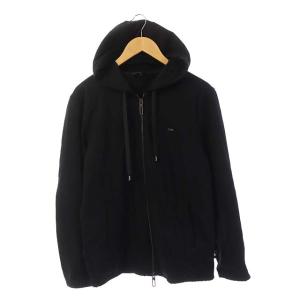 ジップアップフーディージャケット M ブラック