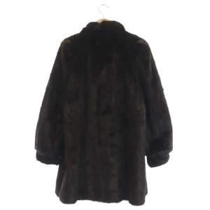 SAGA MINK ファーコート 毛皮 ミンクファー ダークミンク アウター ダークブラウン
