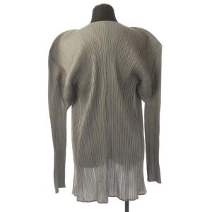 PLEATS PLEASE ISSEY MIYAKE ISSEY MIYAKE プリーツカーディガン 4 グレー