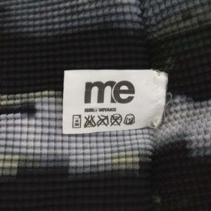 PLEATS PLEASE ISSEY MIYAKE カットソー ハイネック 長袖 転写 グレー ブラック