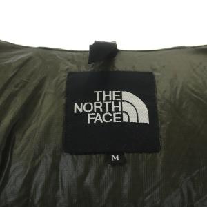 THE NORTH FACE アコンカグアフーディー ダウンジャケット ミドル丈 ロゴ ナイロン M カーキ