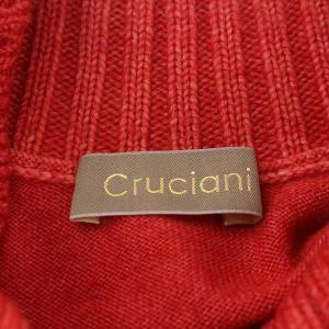 Cruciani ニット セーター 長袖 ハイネック ウール 46 レッド