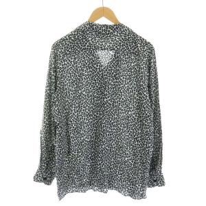 CELINE 2C268900H 19AW エディ期 シャツ レオパード柄 40 白 黒 