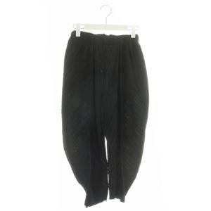 ISSEY MIYAKE サルエルパンツ プリーツ ブラック
