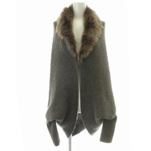 Les 10ans カーディガン ボレロ ニット アルパカ混 長袖 9 グレー