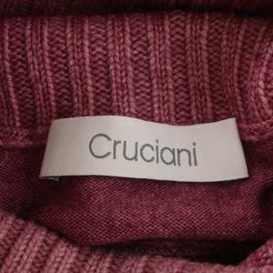 Cruciani ニット セーター 長袖 タートルネック ウール 44 S 紫 パープル