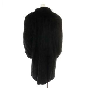 SAGA MINK 銀サガ Ranched Mink 毛皮コート ロング丈 ミンク ブラック