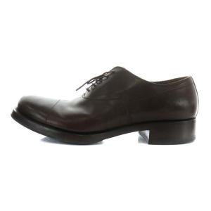 PRADA ビジネスシューズ ストレートチップ レザー 8.5 ブラウン